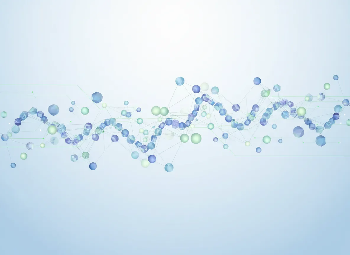 Abstract visualization of peptide research and data