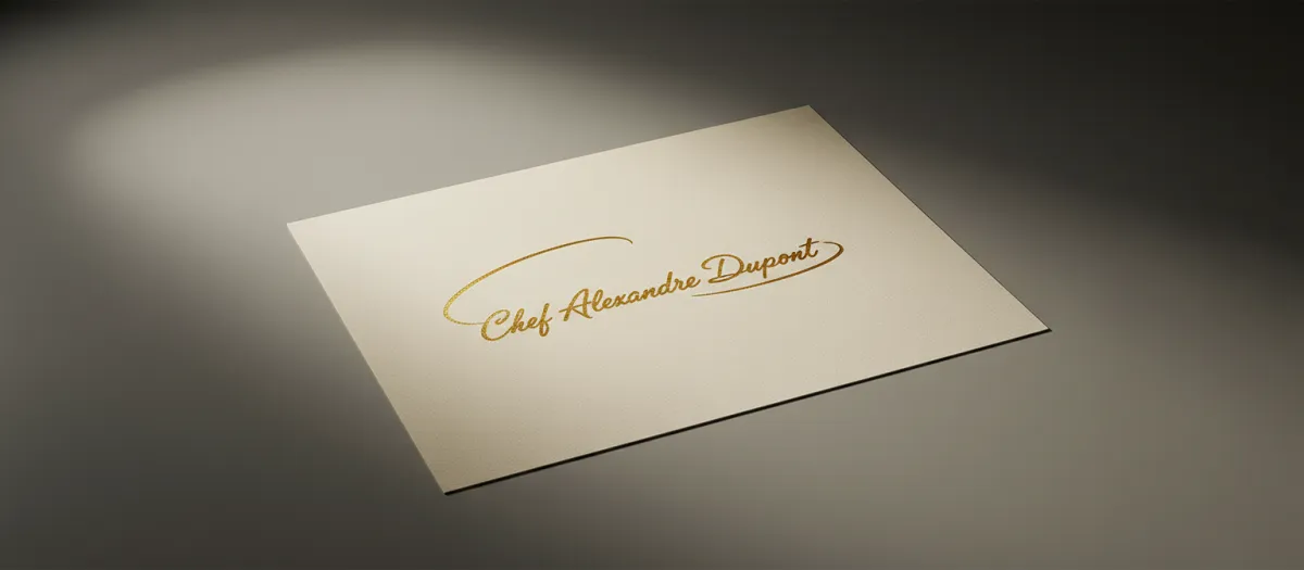 Chef Alexandre Dupont Signature