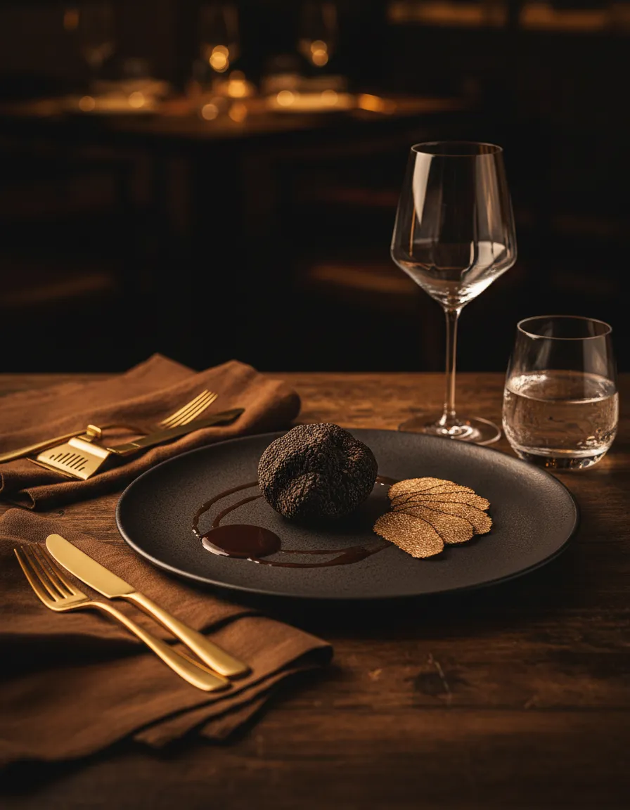 Luxurious weekend truffle tasting presentation