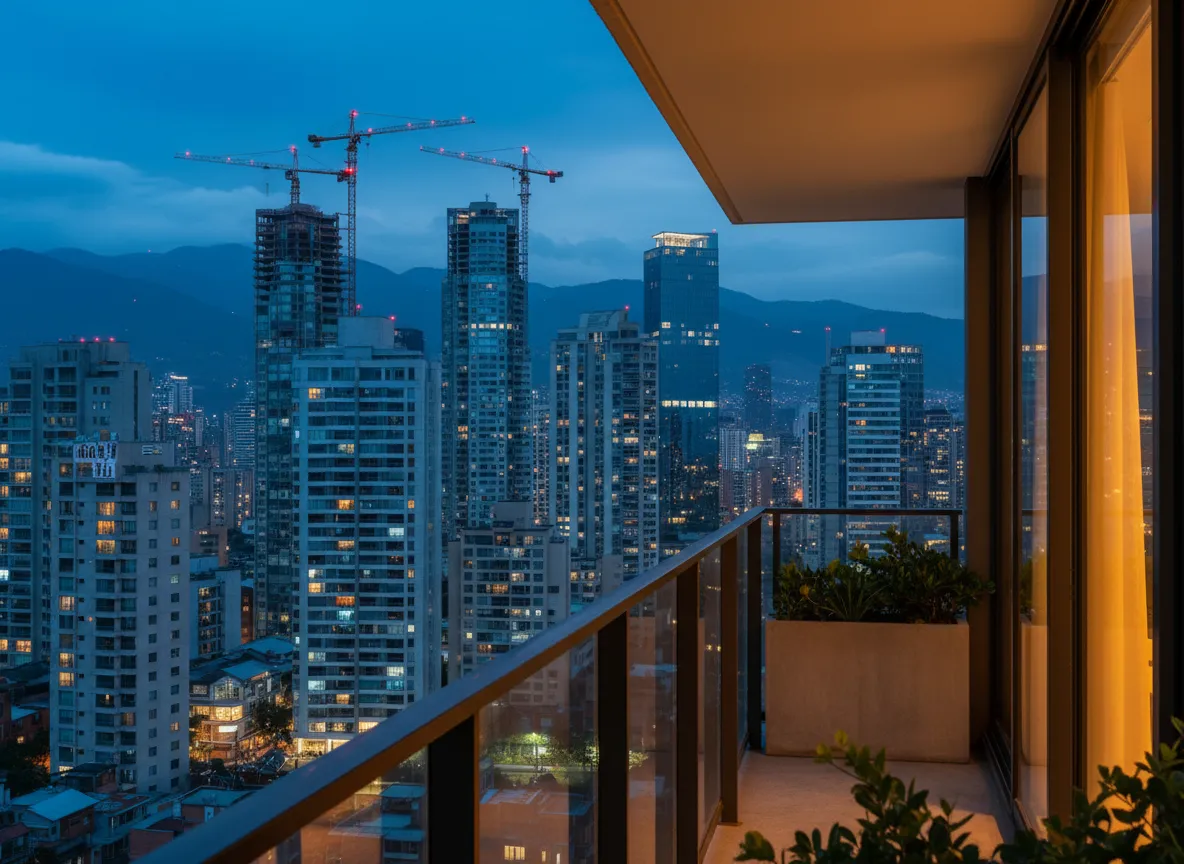 Medellín skyline and real estate
