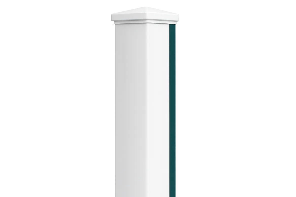 Clean vinyl fence material texture