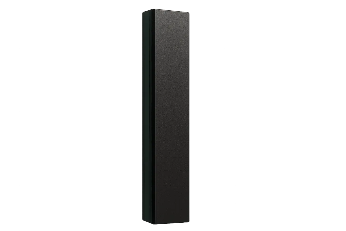Black aluminum fence material texture