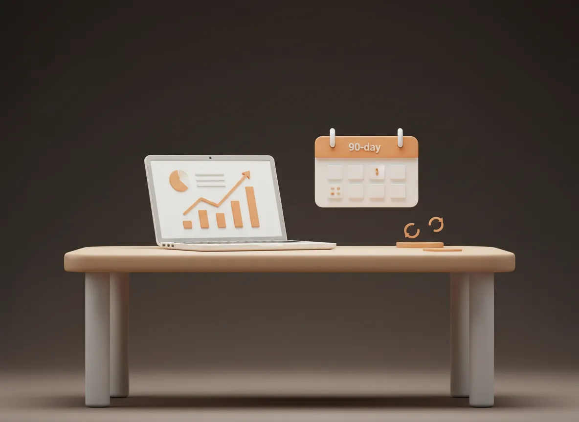 Illustrated cover of 'Your 90-Day Local Leads Surge Kit' ebook