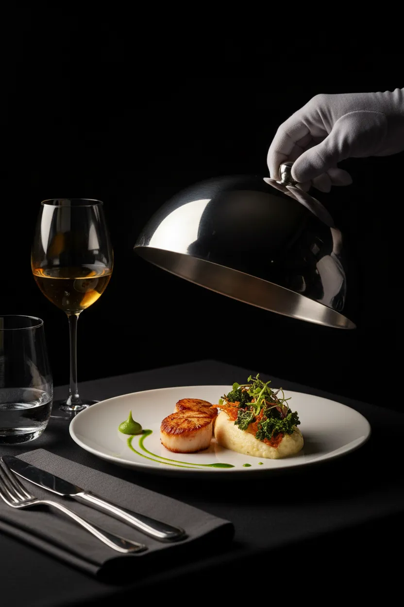 Refined dining details and plating
