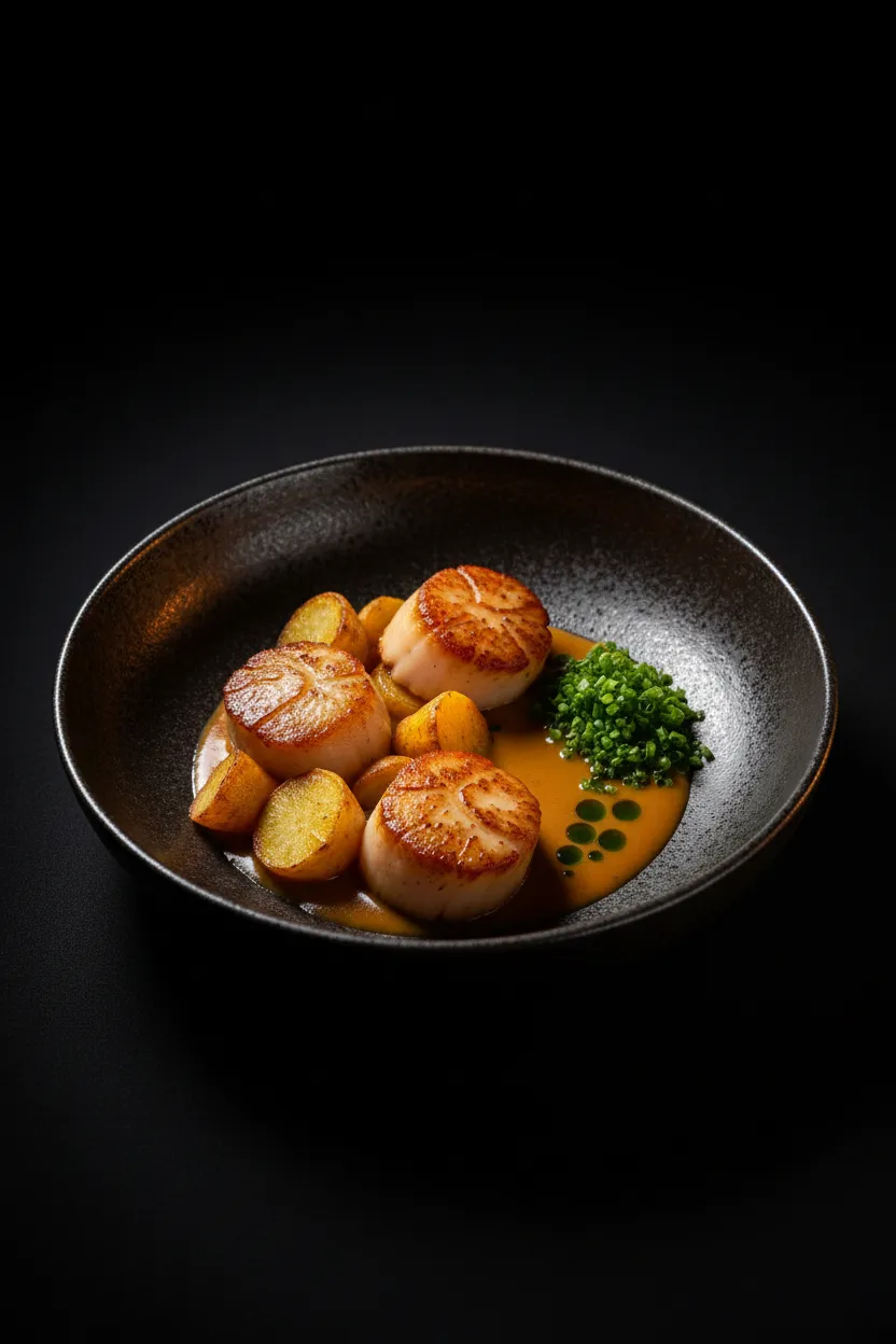 Food close-up detail showcasing the culinary artistry