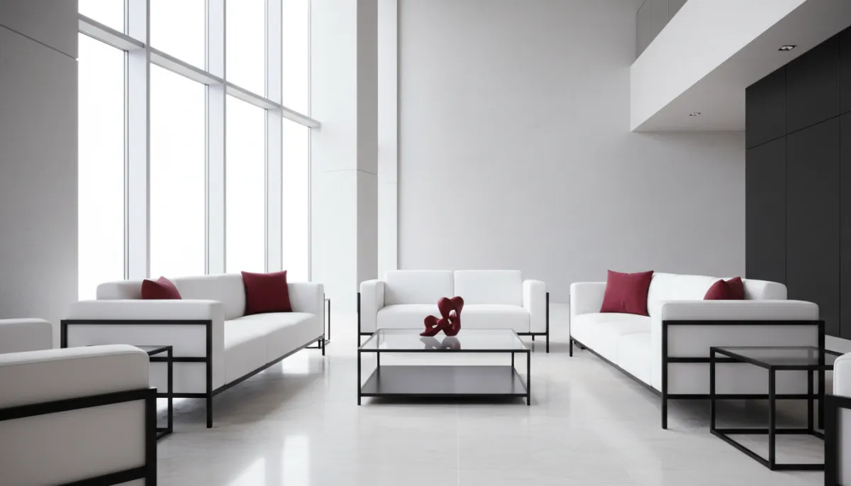 Modern and elegant executive waiting area