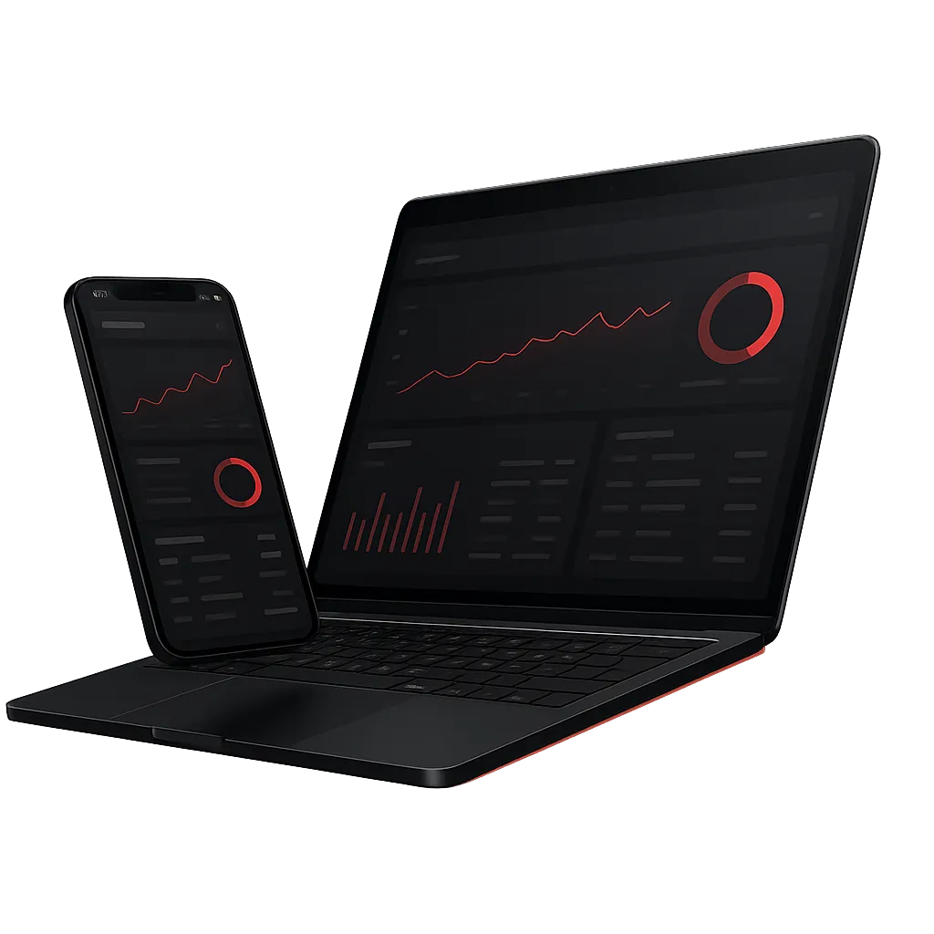 SmartCredit platform interface showing credit scores and financial dashboards
