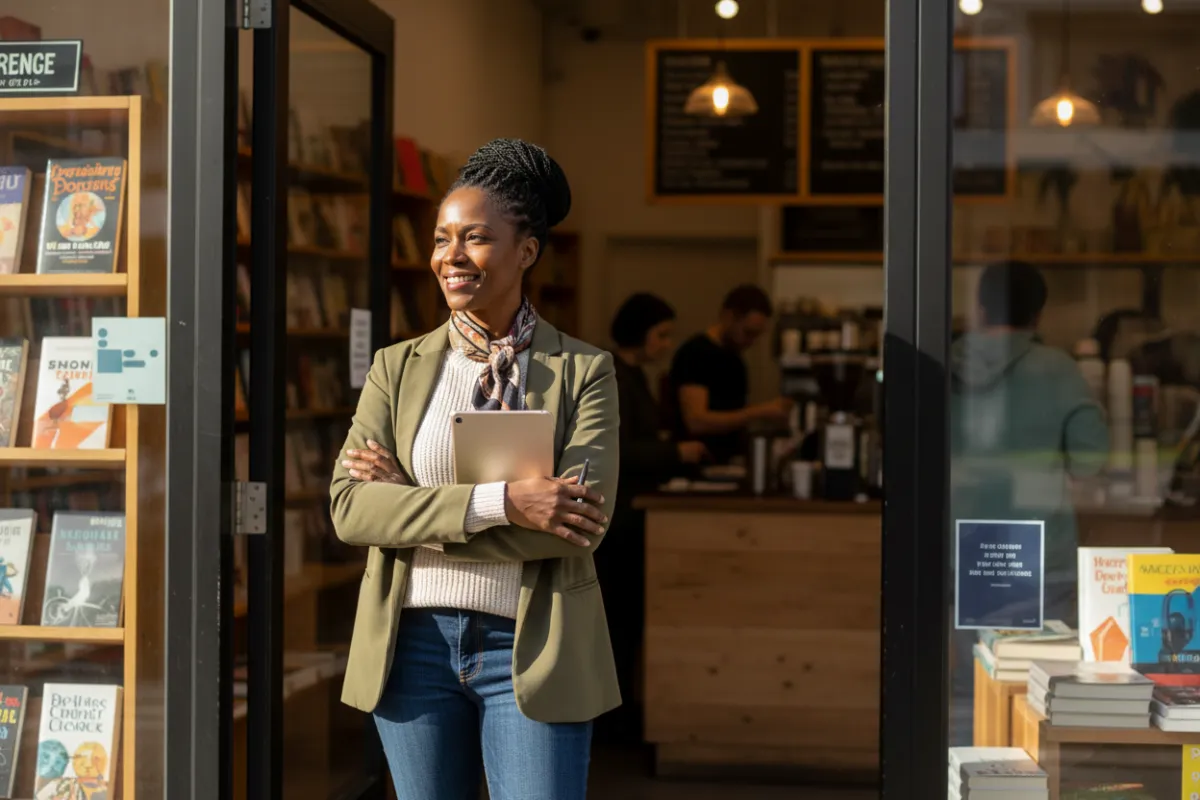 Portrait of a Black entrepreneur from the local community