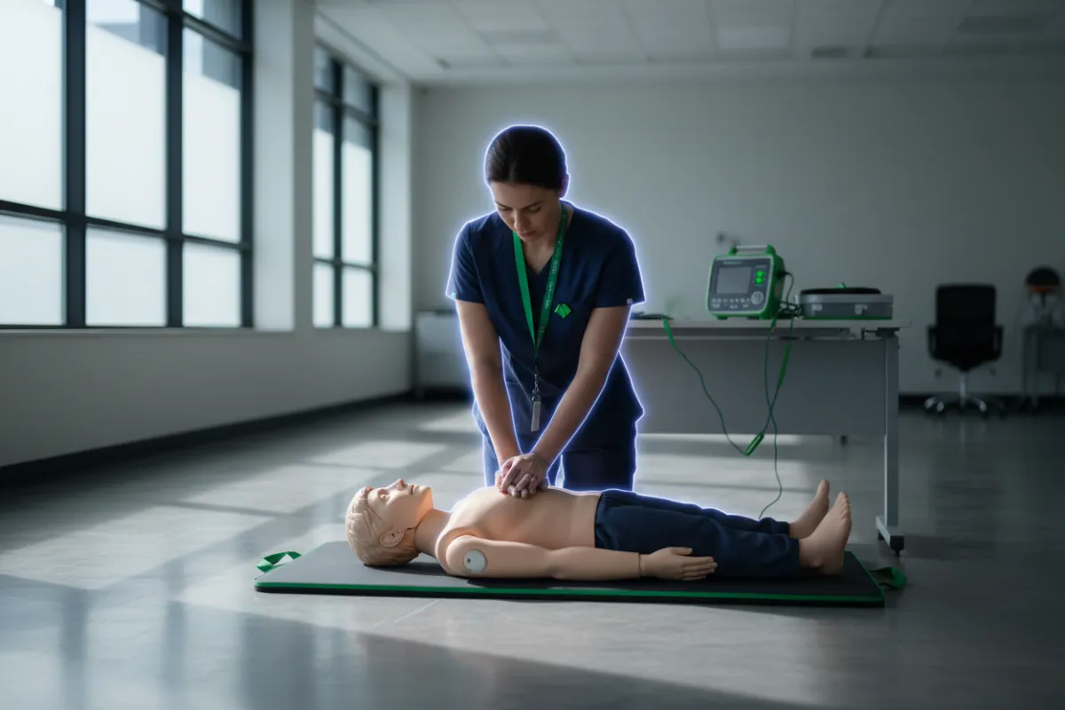 Professional CPR Training Setup