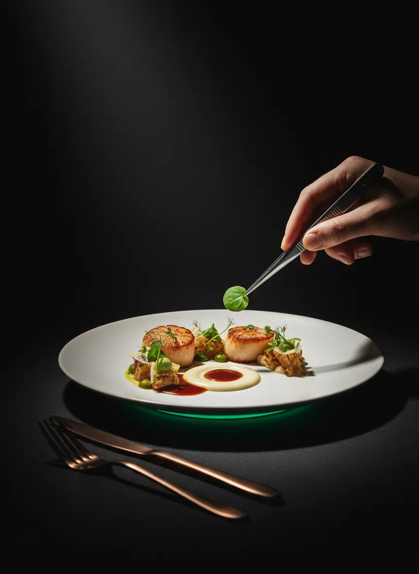 Executive Chef's Table dining setting