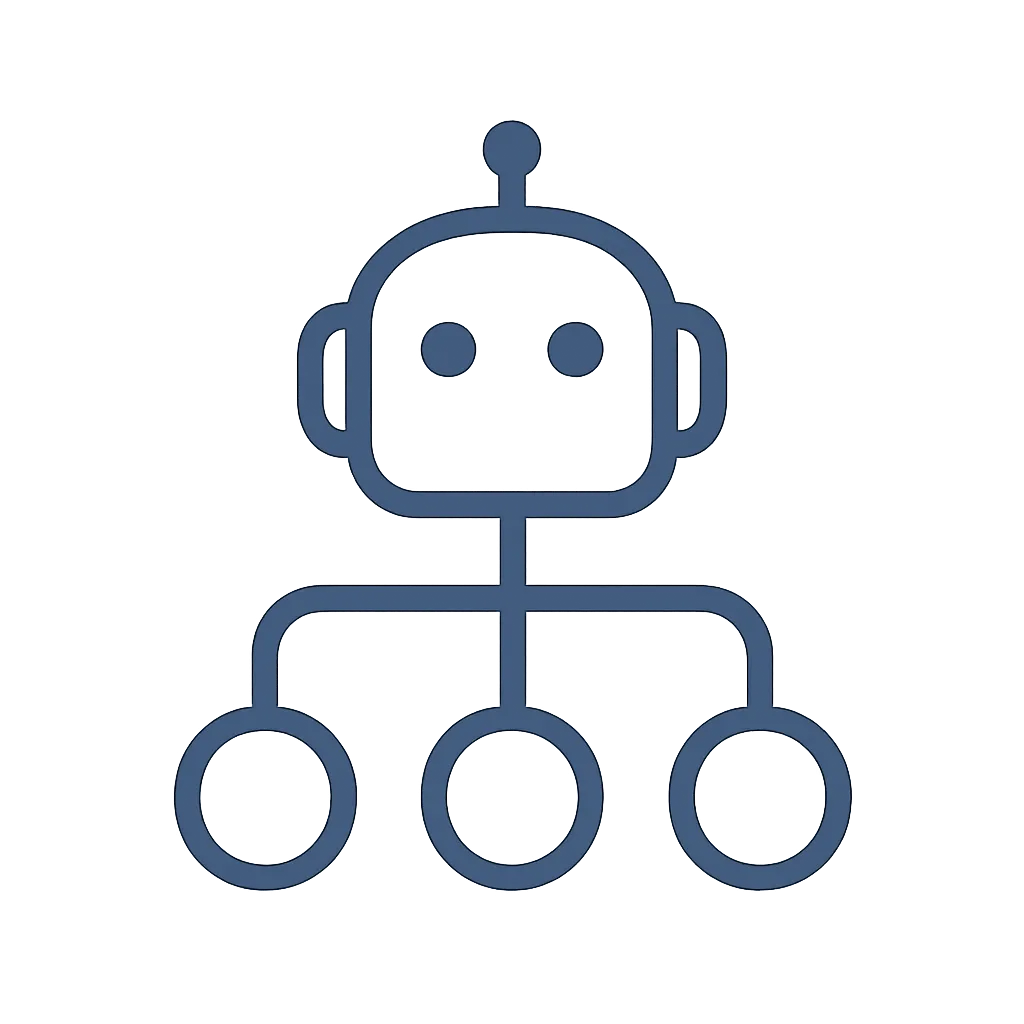 Icon representing AI team / AI agents