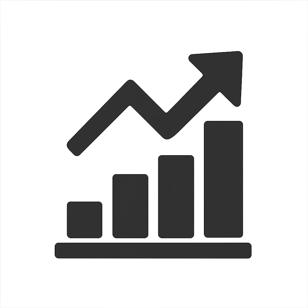 Icon representing sales growth