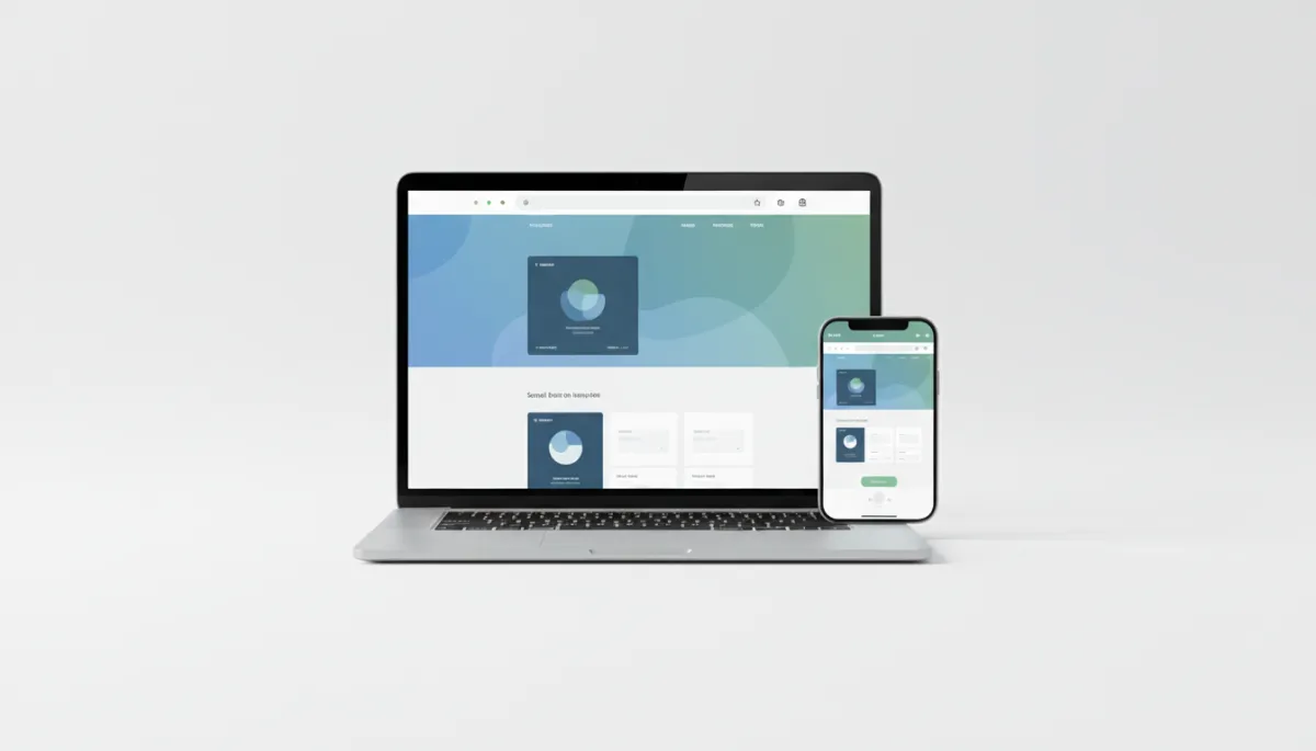 Clean, modern website design preview