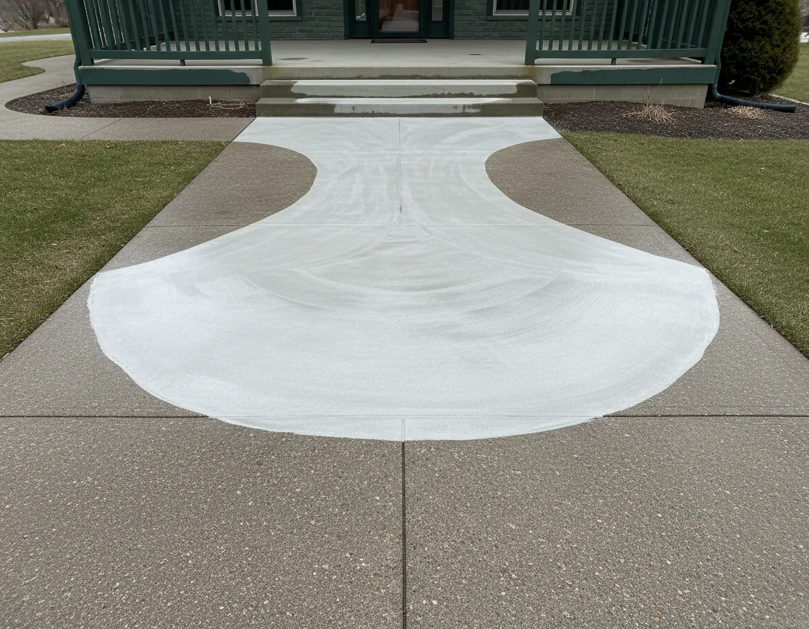 Pressure washing project example