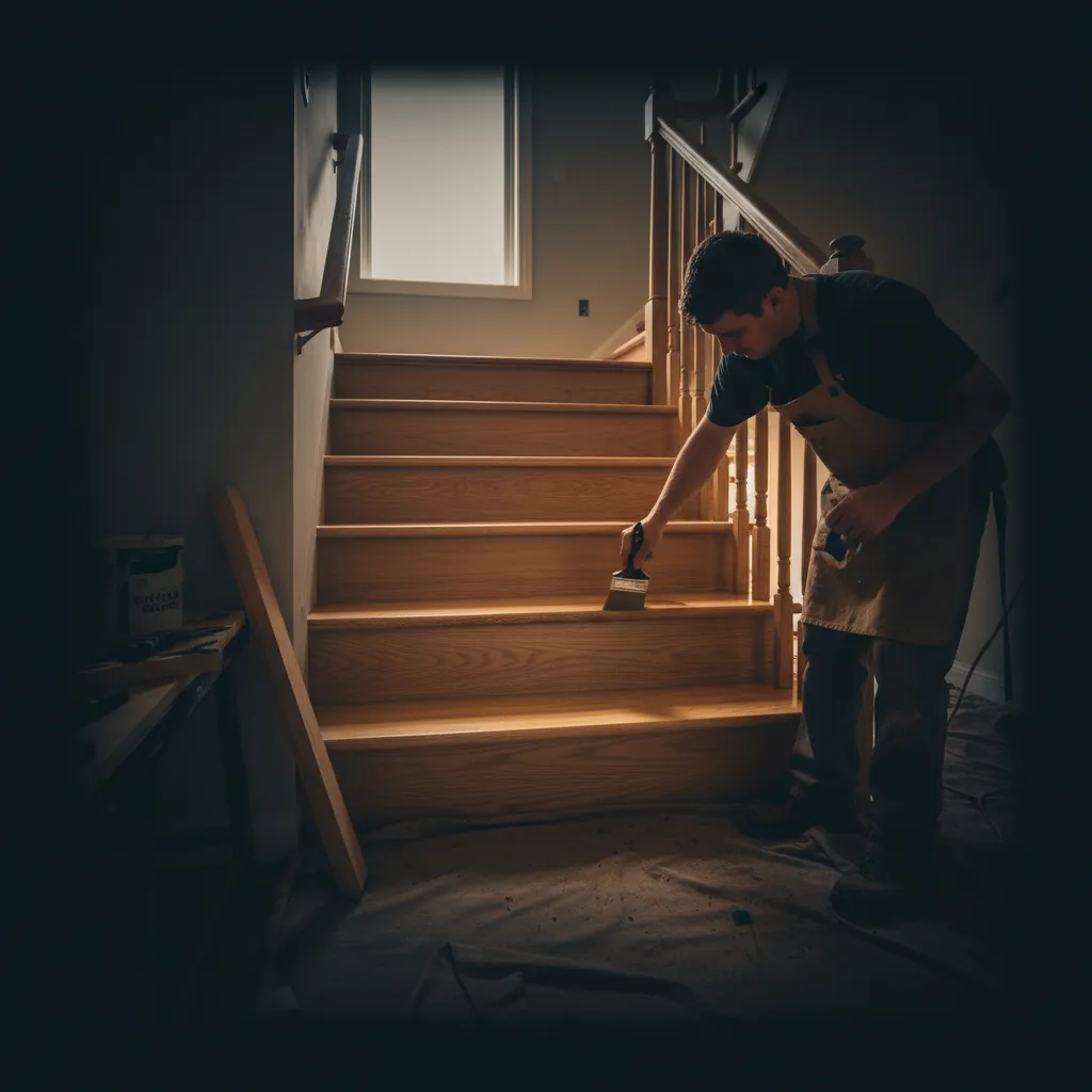 Fort Worth wood staining and refinishing project showing craftsmanship