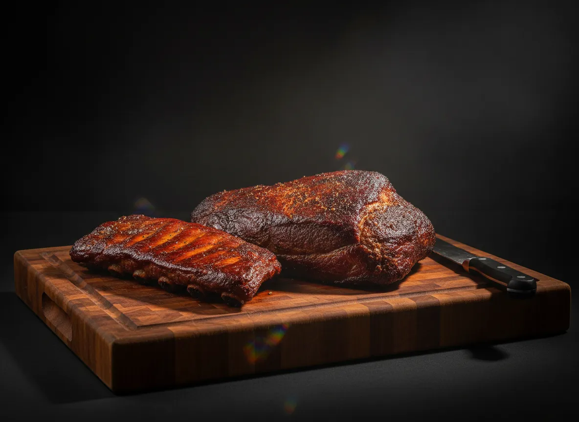 Whole brisket and meats by the pound