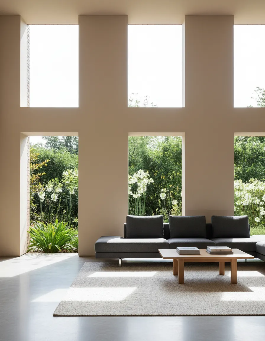 Living room window before flyscreen installation