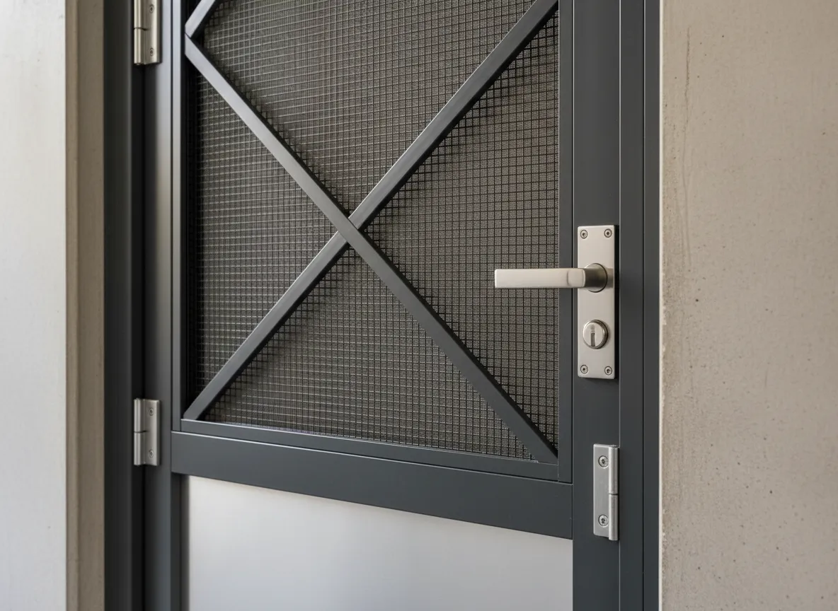 Security style mesh flyscreen