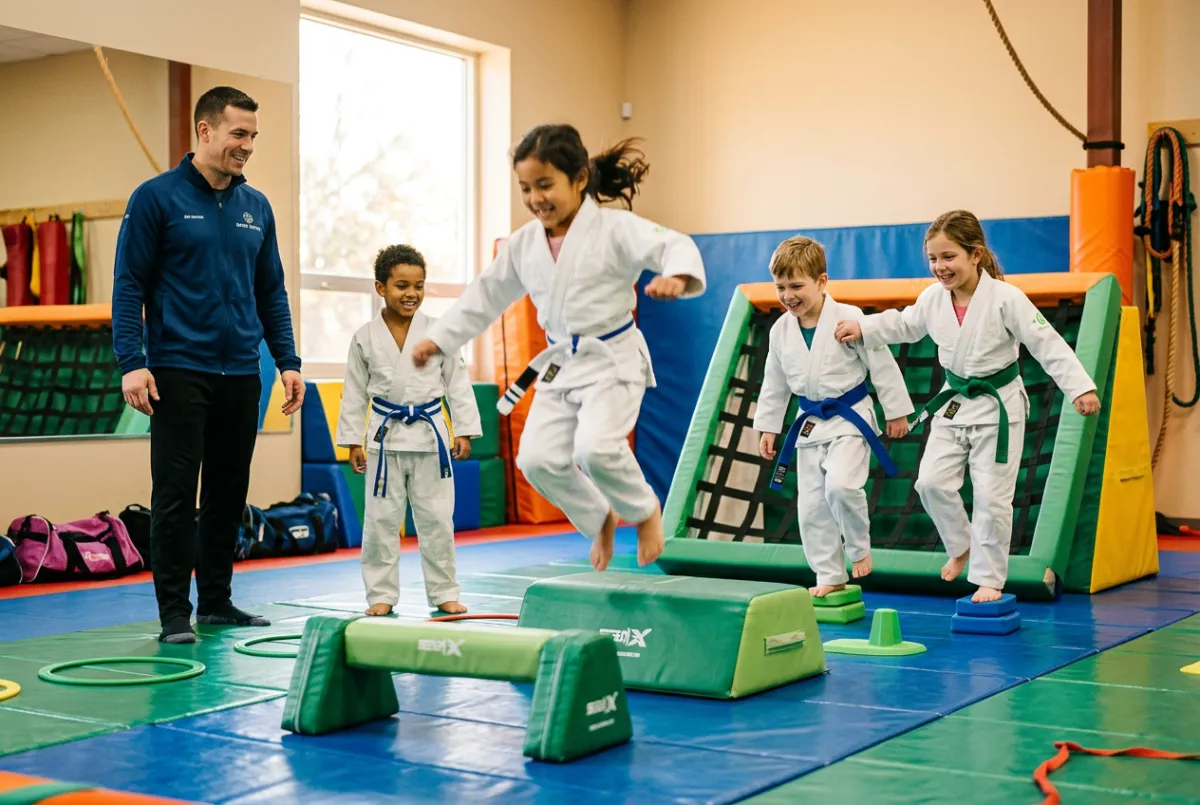 Exciting youth activities and martial arts games at parents night out event