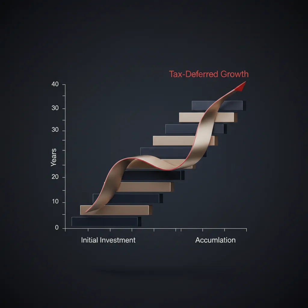 Tax-deferred growth strategy graph