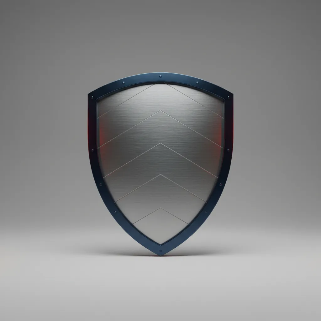 Financial shield and protection concept