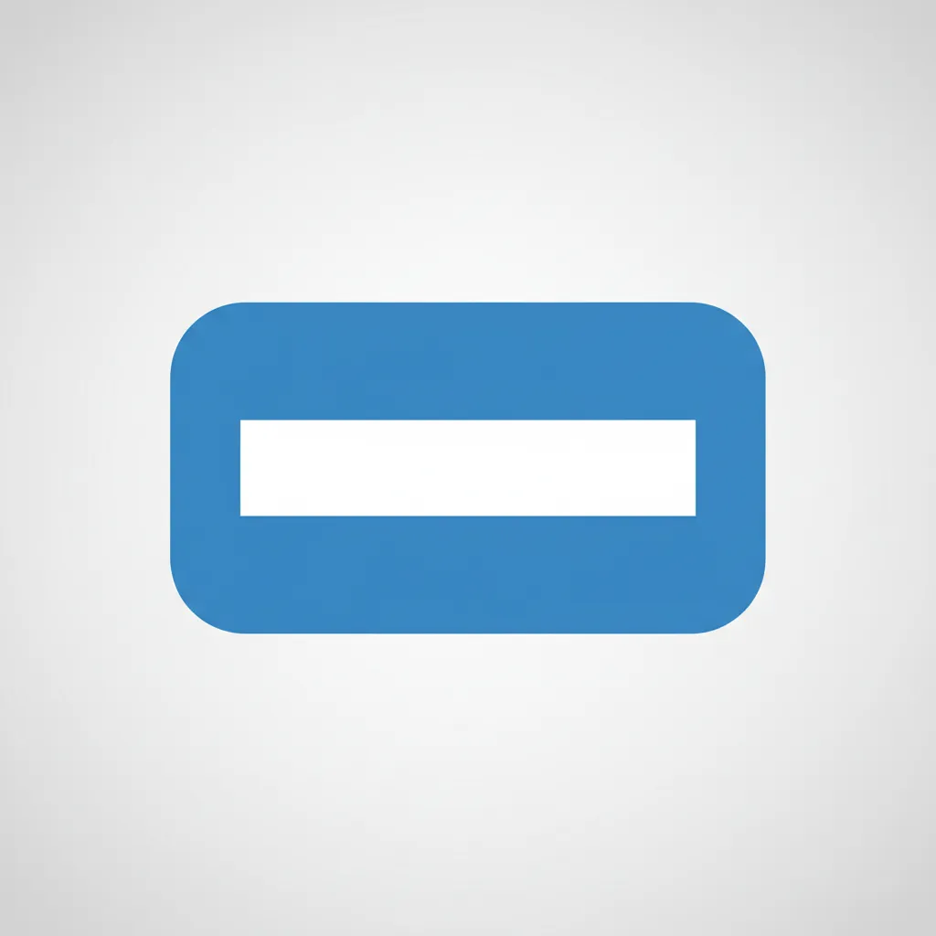 A blue rectangle with rounded corners and a white horizontal bar in the center, symbolizing secure closings.