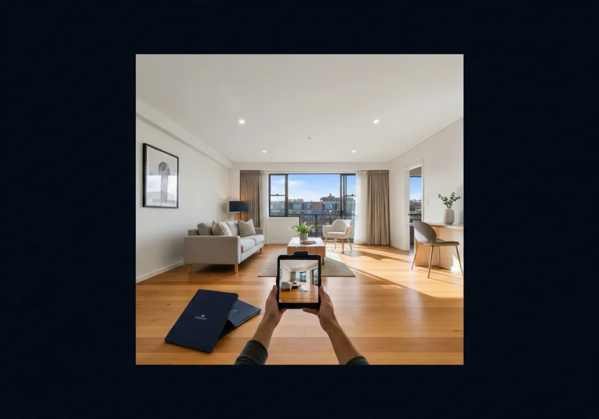 Routine property inspection in a modern Australian home