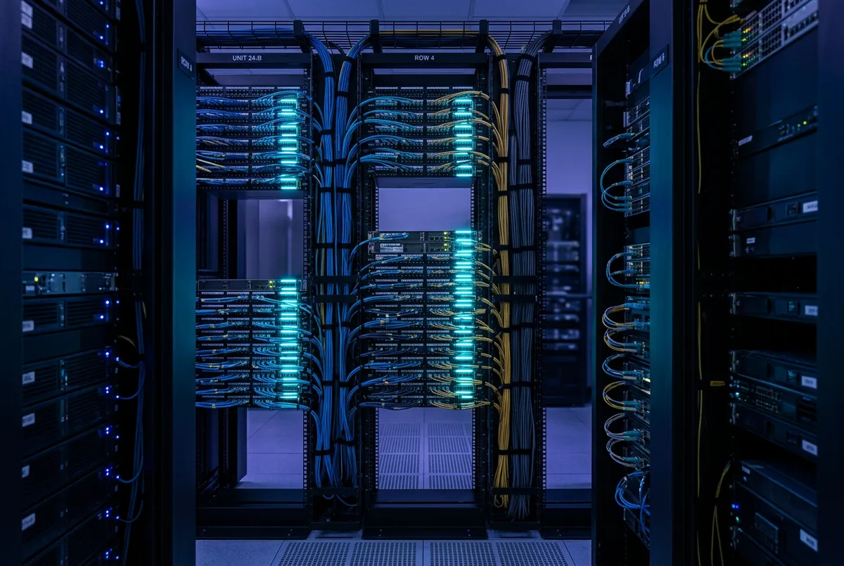 Structured network wiring and server rack installation for OVC Cabling
