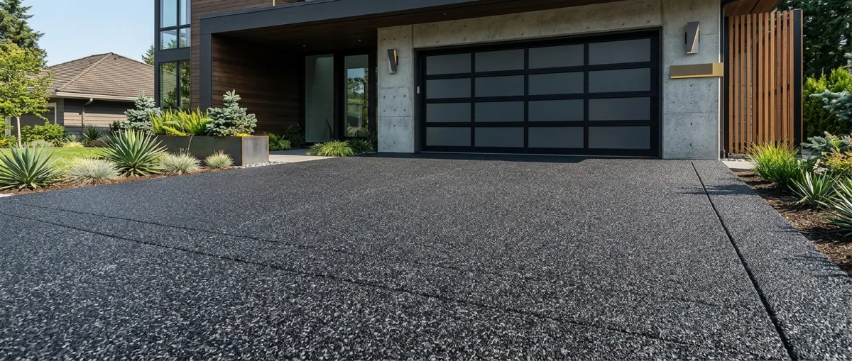 Heavy load driveway concrete coating with industrial polyaspartic finish