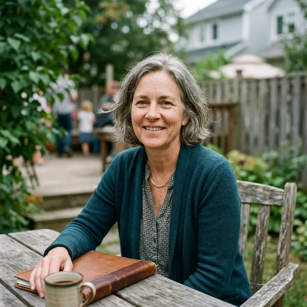 Lorraine C., family co-trustee (realistic candid photo)