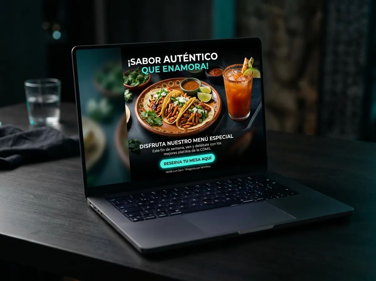 [EJEMPLO VISUAL] Campaña para restaurante en dispositivo