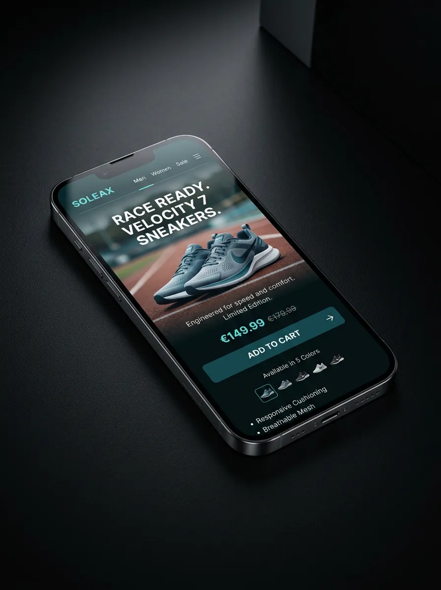 [EJEMPLO VISUAL] Campaña de zapatos en celular