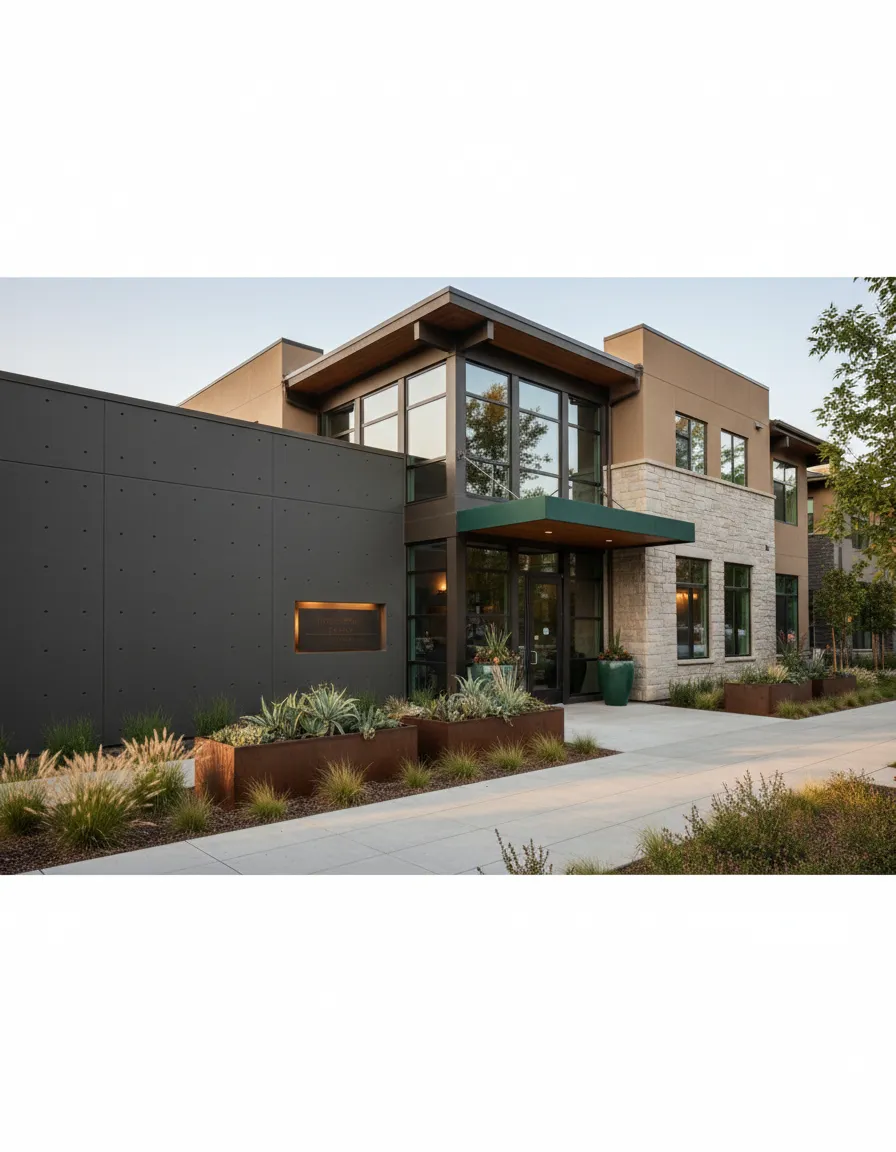 Multifamily community exterior - Mailbox Money example
