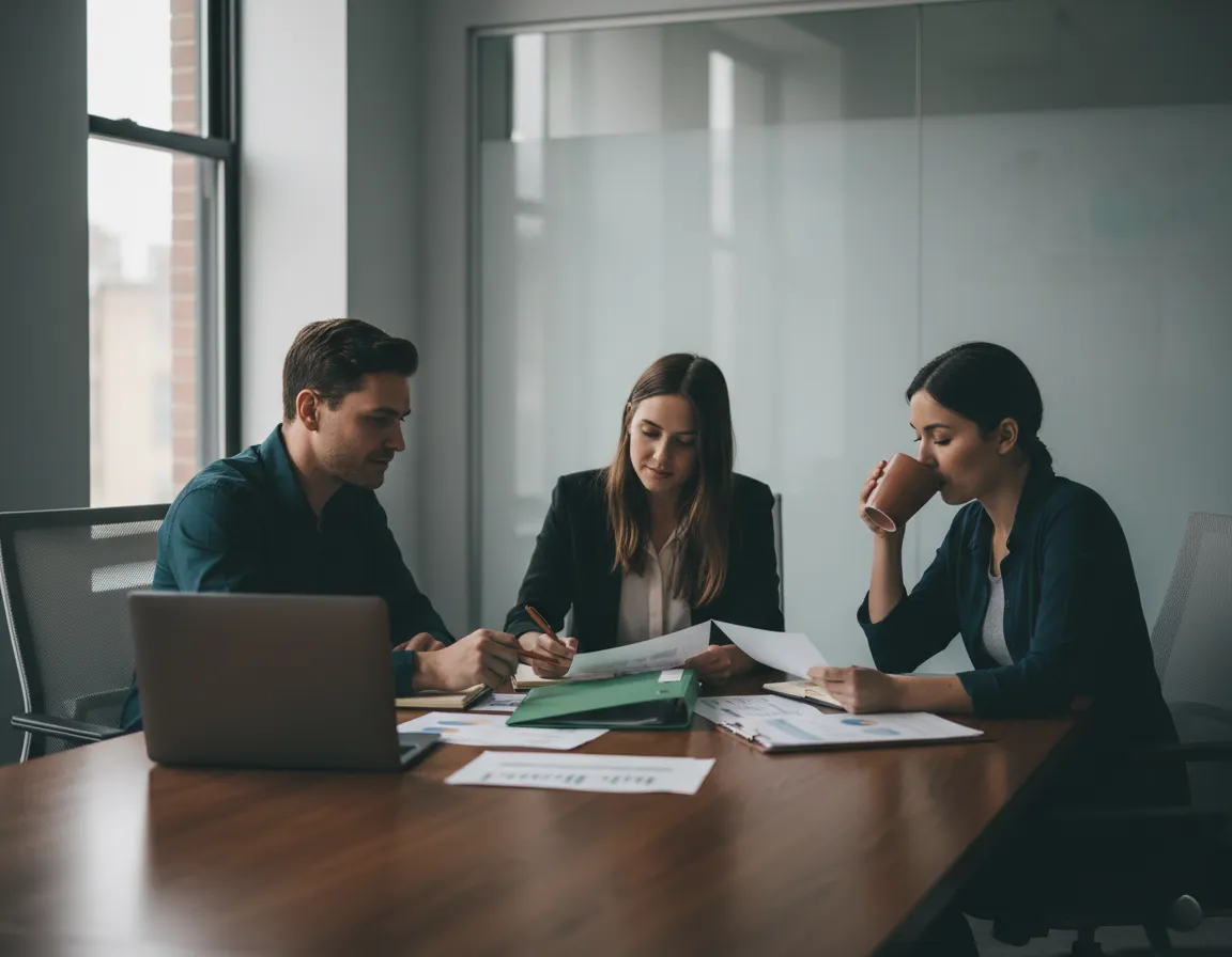 Real estate operating team reviewing multifamily opportunities