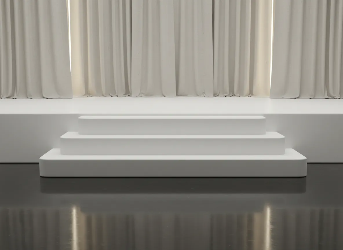 Rectangular steps used with custom stage build