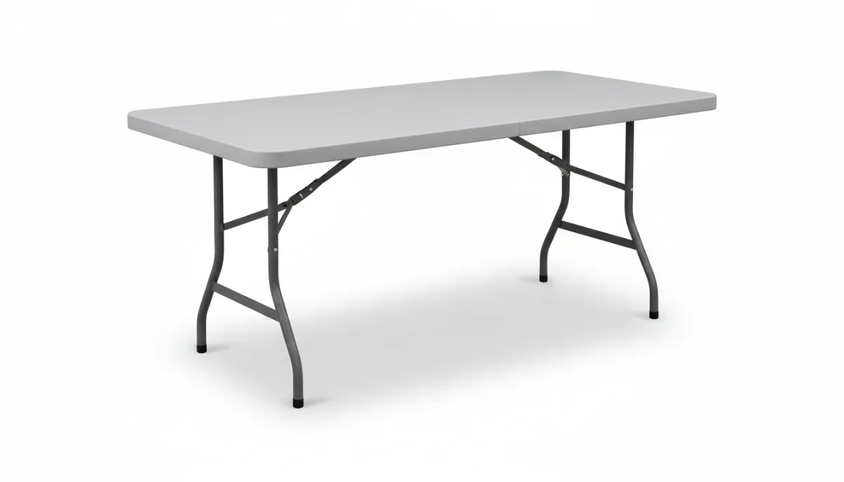 Banquet table rental Metro Detroit in clean white product photography