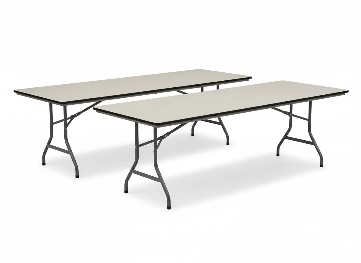 Foldable rectangular banquet table rental 6 ft and 8 ft in Detroit
