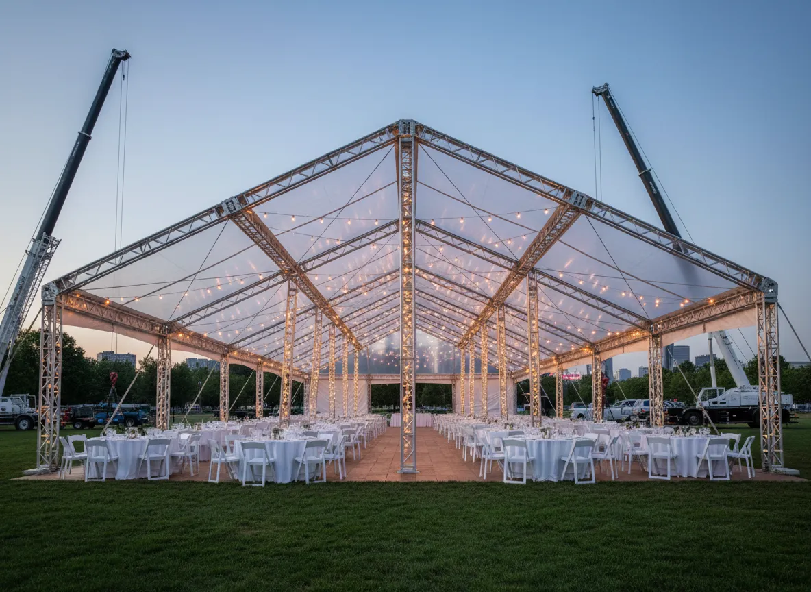 Event tent installation Metro Detroit