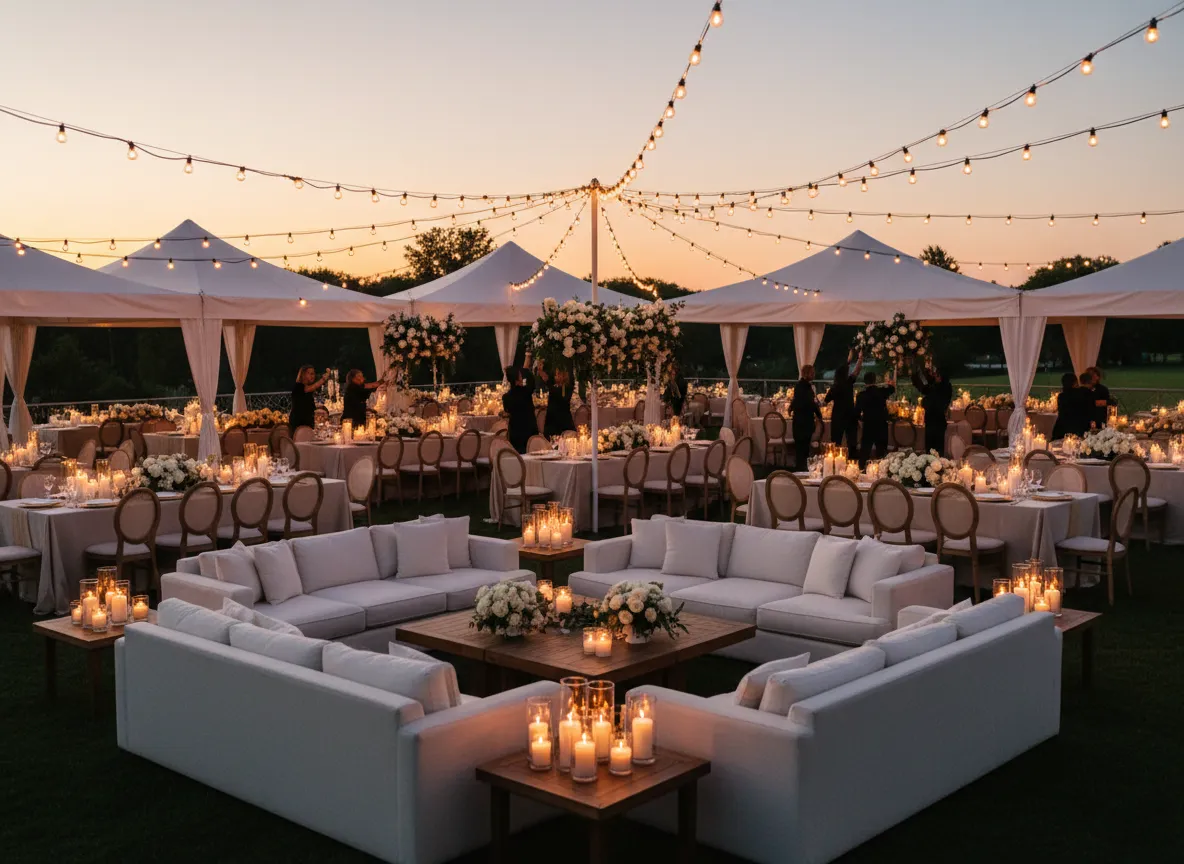 Event planner partnerships Detroit outdoor reception design