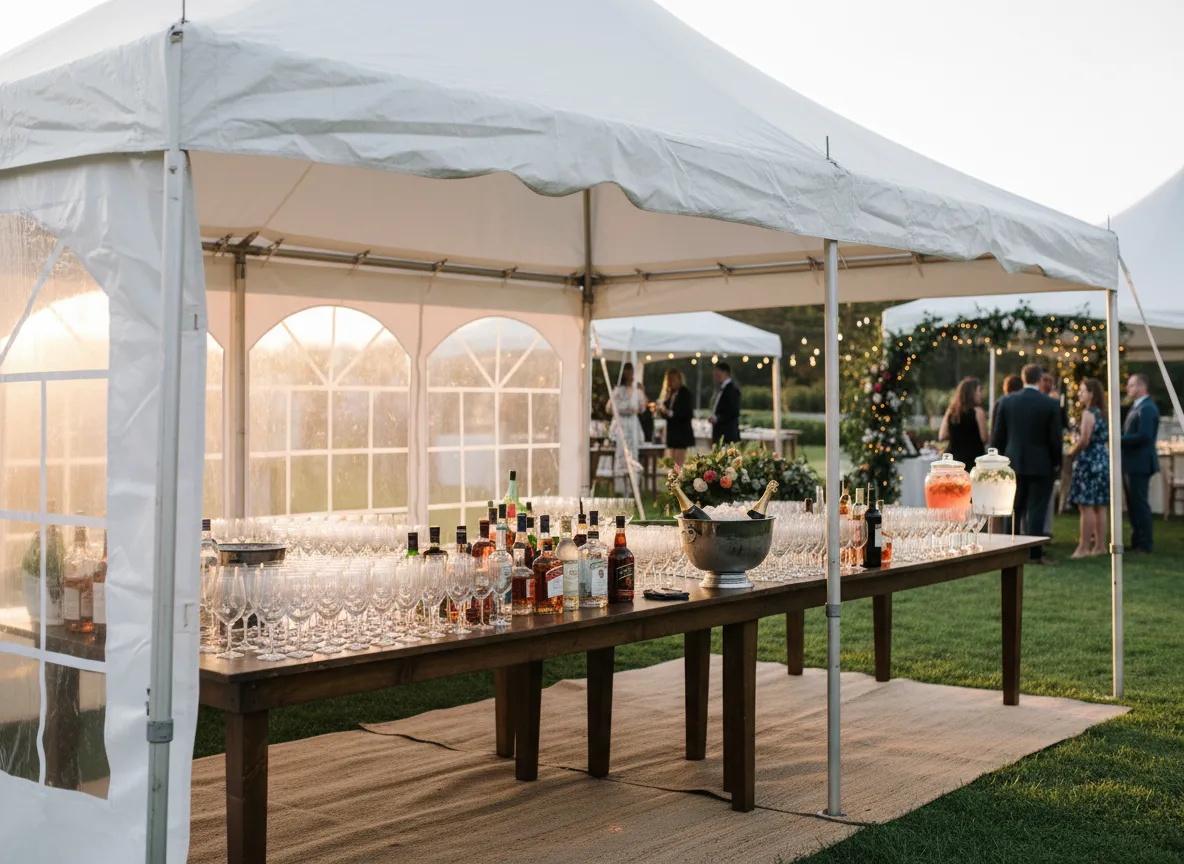 10x20 frame tent rental corporate outdoor Detroit