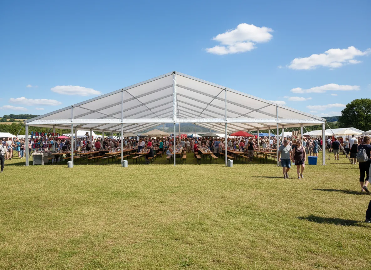 20x60 frame tent rental festival Metro Detroit