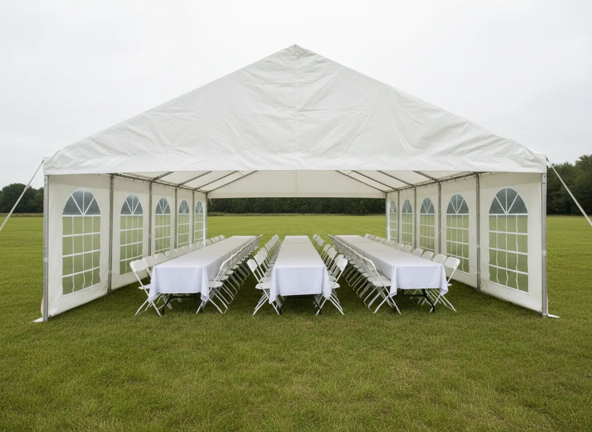 10x30 frame tent rental Detroit outdoor reception