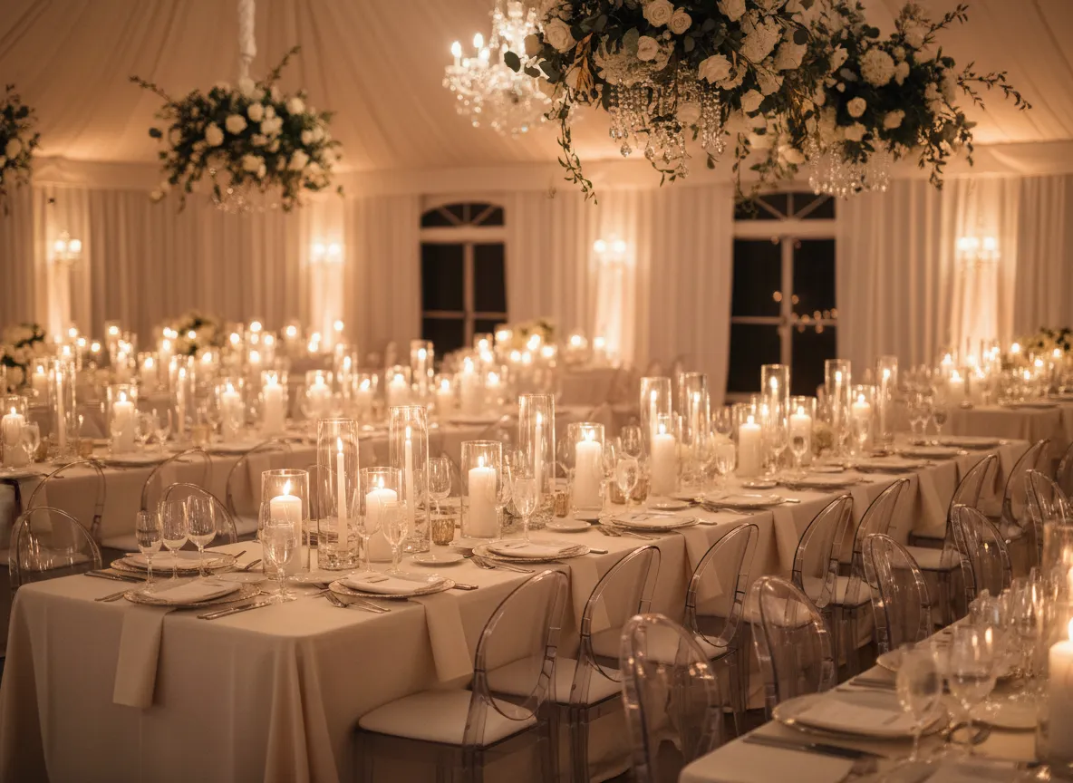 luxury wedding reception Detroit with premium event rentals