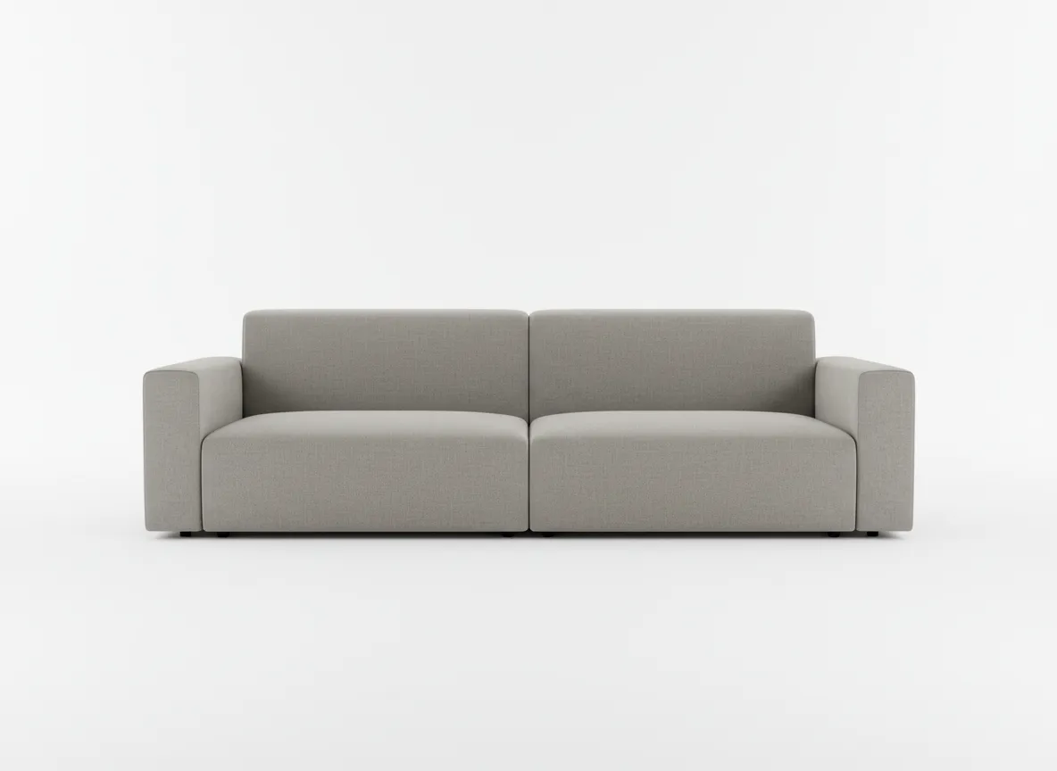 rectangular long back love seat rental Detroit two piece set studio image