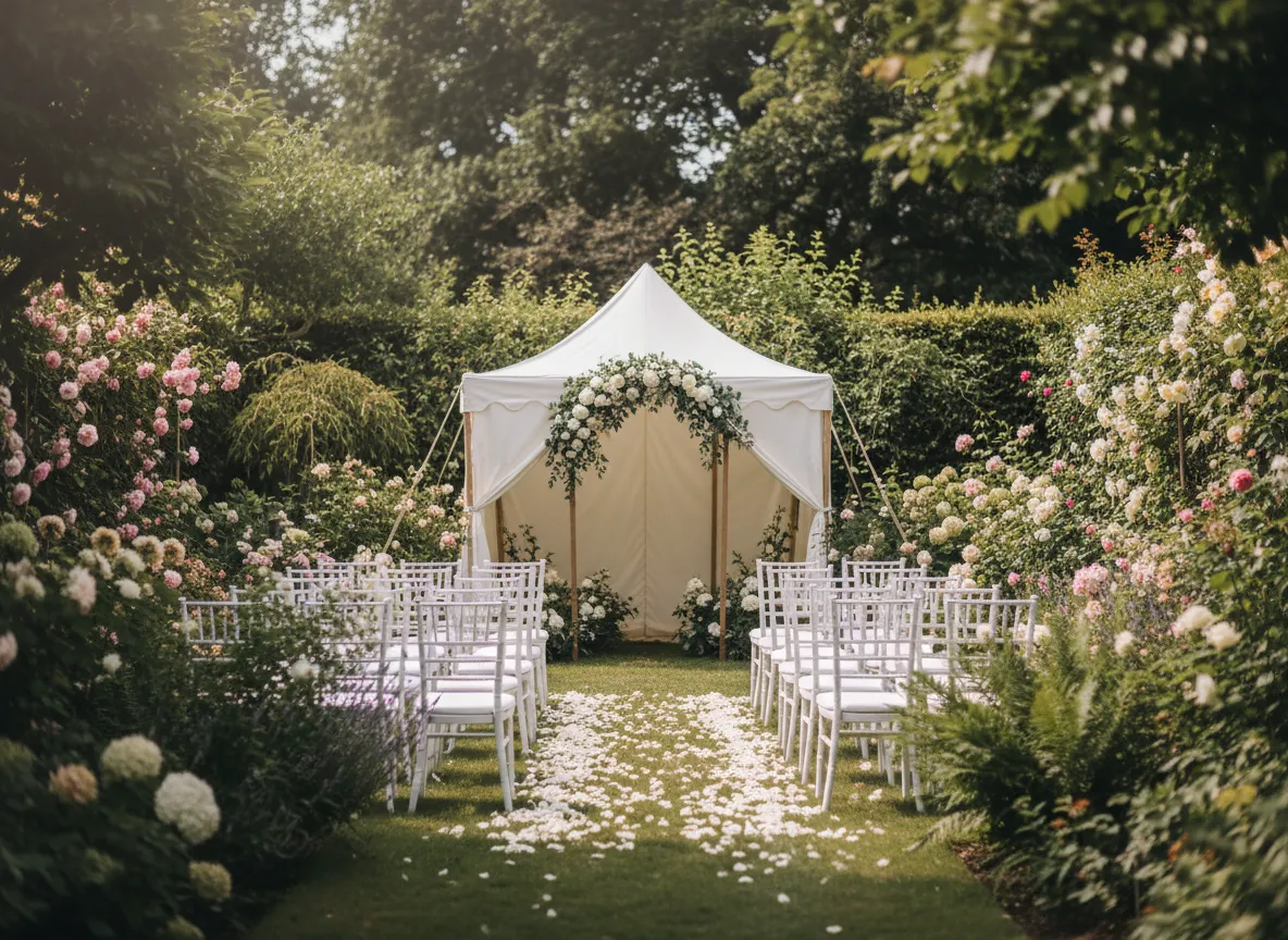 garden ceremony tent rental Metro Detroit