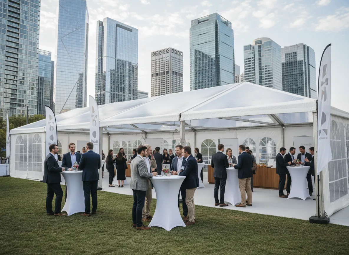 corporate outdoor event tent rental Detroit