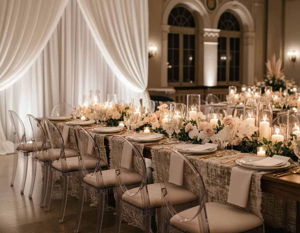 Luxury wedding vendor collaboration Detroit table design and florals