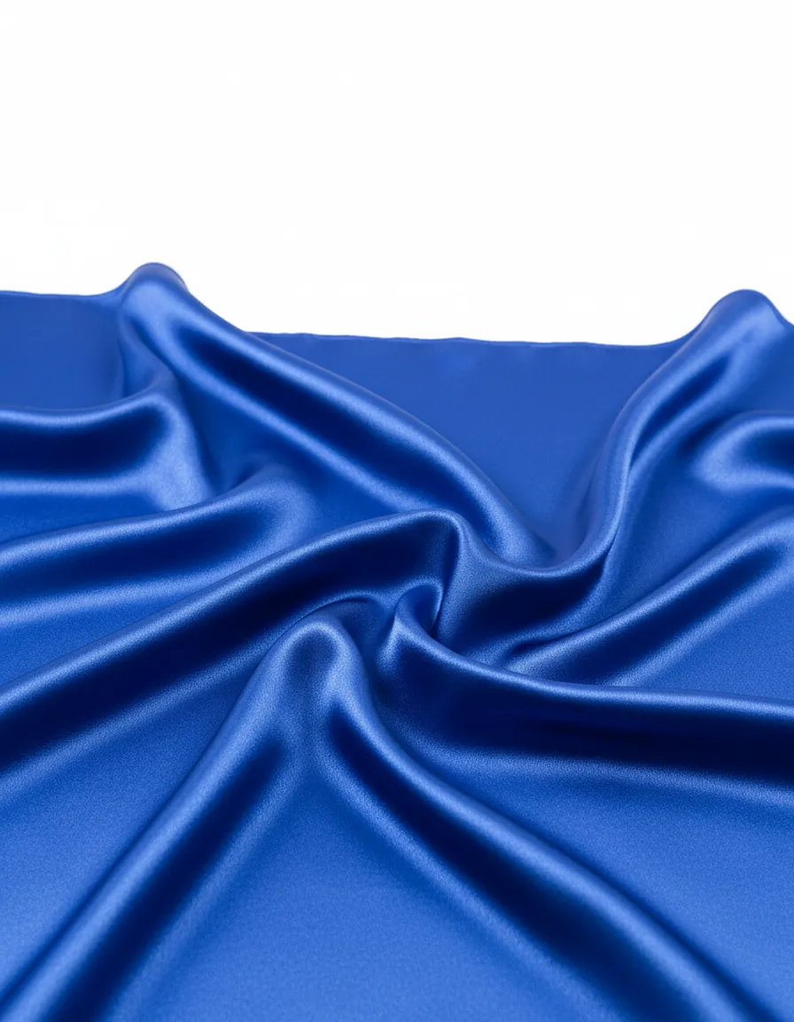Royal blue satin linen texture rental for Detroit weddings