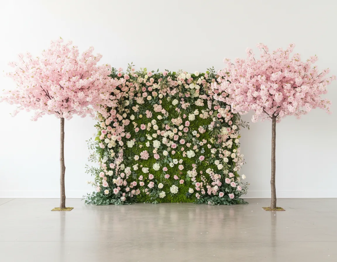 Event feature wall installation rental inspiration in Detroit