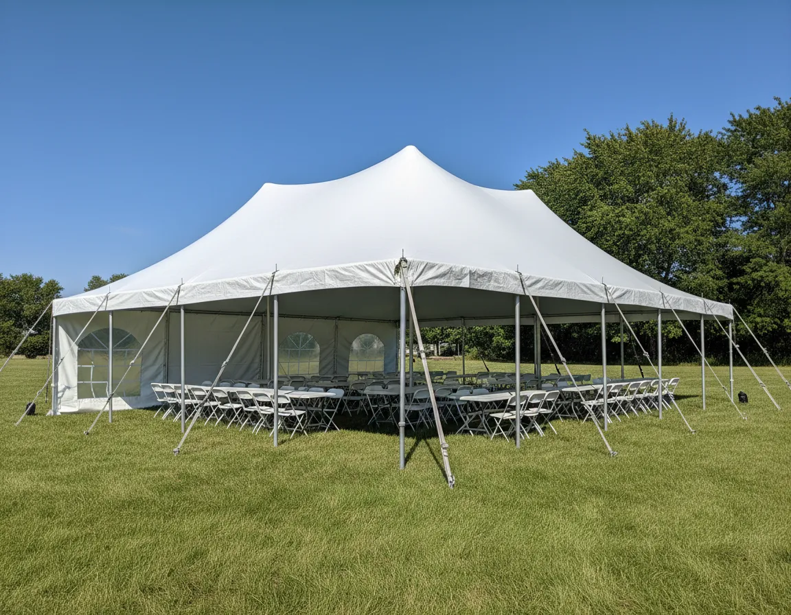 outdoor tent and canopy rentals for Metro Detroit weddings and events